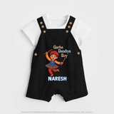 Garba Dandiya Boy Personalized Dungaree - BLACK - 0 - 5 Months Old (Chest 18")