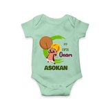 My First Onam Mahabali Celebration Romper - MINT GREEN - New Born (Chest 14")