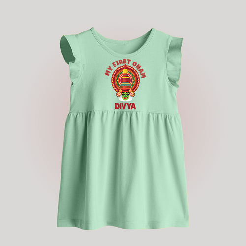 My First Onam Special Edition Baby Frock | Personalized Baby Frock for Onam Festival