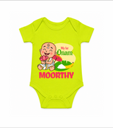My First Onam Little Krishna Celebration Romper - LIME GREEN - New Born (Chest 14")