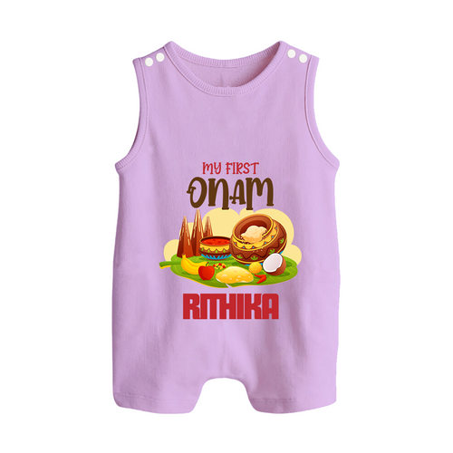 My First Onam Personalized Romper Suit / Sleeveless Romper | Custom Romper Suit / Sleeveless Romper to Celebrate Your Baby's First Onam