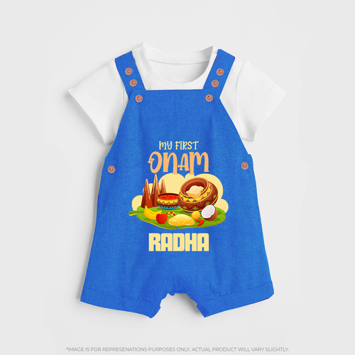 My First Onam Personalized Dungaree Set | Custom Dungaree Set to Celebrate Your Baby's First Onam