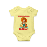 King Mahabali Welcome Romper - PASTEL YELLOW - New Born (Chest 14")