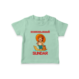 King Mahabali Welcome T Shirt - MINT GREEN - 0-5 Months Old (Chest 17")