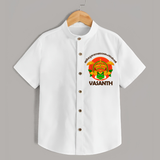 Kathakali Heritage Celebration Shirt - WHITE - 0 - 6 Months Old (Chest 23")
