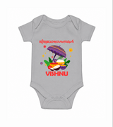 Royal Onam Feast Celebration Romper - GREY - New Born (Chest 14")