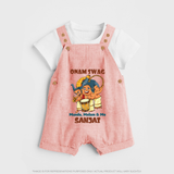 Onam Swag Chenda Melam Dungaree - PEACH - 0 - 5 Months Old (Chest 18")
