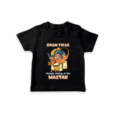 Onam Swag Chenda Melam T Shirt - BLACK - 0-5 Months Old (Chest 17")