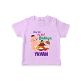 My First Onam Sadhya Celebration T Shirt - LILAC - 0-5 Months Old (Chest 17")