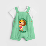 Little Mahabali Celebration Dungaree - GREEN - 0 - 5 Months Old (Chest 18")