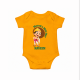 Little Mahabali Celebration Romper - CHROME YELLOW - New Born (Chest 14")