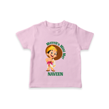 Little Mahabali Celebration T Shirt - BABY PINK - 0-5 Months Old (Chest 17")