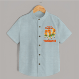Cute Pulikali Festival Shirt - ARCTIC BLUE - 0 - 6 Months Old (Chest 23")