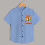 Cute Pulikali Festival Shirt - SKY BLUE - 0 - 6 Months Old (Chest 23")