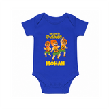 Cute Pulikali Festival Romper - COBALT BLUE - New Born (Chest 14")