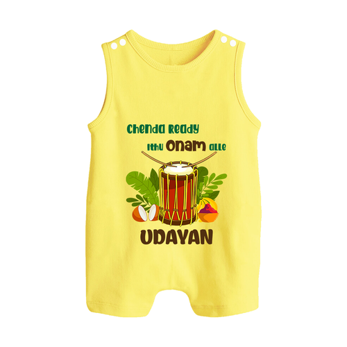 Chenda Ready Ithu Onam Alle Romper Suit | Custom Baby Romper Suit for Onam Fun with Chenda