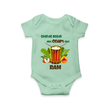 Chenda Ready Onam Celebration Romper - MINT GREEN - New Born (Chest 14")