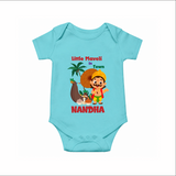 Little Maveli in Town Romper - ARCTIC BLUE - New Born (Chest 14")