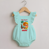 Little Maveli in Town Romper Frock - MINT GREEN - 0 - 3 Months Old (Chest 19")