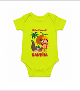 Little Maveli in Town Romper - LIME GREEN - New Born (Chest 14")