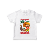 Little Maveli in Town T Shirt - WHITE - 0-5 Months Old (Chest 17")