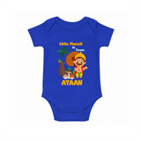 Little Maveli in Town Romper - COBALT BLUE - New Born (Chest 14")