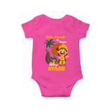 Little Maveli in Town Romper - HOT PINK - New Born (Chest 14")