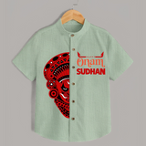 Happy Onam Kathakali Grandeur Personalized Shirt - MINT GREEN - 0 - 6 Months Old (Chest 23")