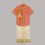 Happy Onam Mini Kathakali Personalized Shirt and Dhoti
