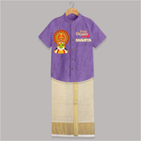 Happy Onam Mini Kathakali Personalized Shirt and Dhoti