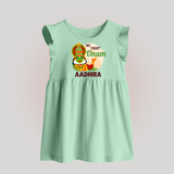 My First Onam Kathakali Baby Frock - MINT GREEN - 0 - 3 Months Old (Chest 17")