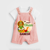 My First Onam Kathakali Dungaree - PEACH - 0 - 5 Months Old (Chest 18")