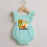 My First Onam Kathakali Romper Frock - MINT GREEN - 0 - 3 Months Old (Chest 19")