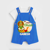 My First Onam Kathakali Dungaree - COBALT BLUE - 0 - 5 Months Old (Chest 18")