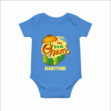 My First Onam Banana Leaf Celebration Romper