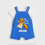 My First Onam Mahabali Dungaree - COBALT BLUE - 0 - 5 Months Old (Chest 18")