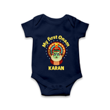 My First Onam Kathakali Classic Romper - NAVY BLUE - New Born (Chest 14")