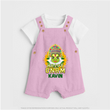 Kathakali Floral Charm Dungaree - BABY PINK - 0 - 5 Months Old (Chest 18")