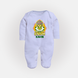 Kathakali Floral Charm Full Body Suit - BABY BLUE - New Born (Chest 7.5")