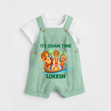 Vallam Kali Festival Dungaree - MINT GREEN - 0 - 5 Months Old (Chest 18")