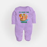 Vallam Kali Festival Full Body Suit - LILAC - New Born (Chest 7.5")