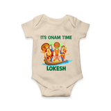 Vallam Kali Festival Romper - IVORY - New Born (Chest 14")