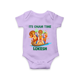 Vallam Kali Festival Romper - LILAC - New Born (Chest 14")