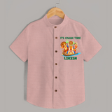 Vallam Kali Festival Shirt - PEACH - 0 - 6 Months Old (Chest 23")