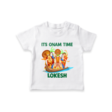 Vallam Kali Festival T Shirt - WHITE - 0-5 Months Old (Chest 17")
