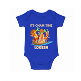 Vallam Kali Festival Romper - COBALT BLUE - New Born (Chest 14")