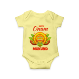 Kathakali Crown Romper - PASTEL YELLOW - New Born (Chest 14")