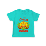 Kathakali Crown T Shirt - TEAL - 0-5 Months Old (Chest 17")
