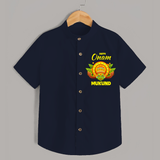 Kathakali Crown Shirt - NAVY BLUE - 0 - 6 Months Old (Chest 23")