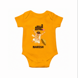 Mahabali Festive Wishes Romper - CHROME YELLOW - New Born (Chest 14")
